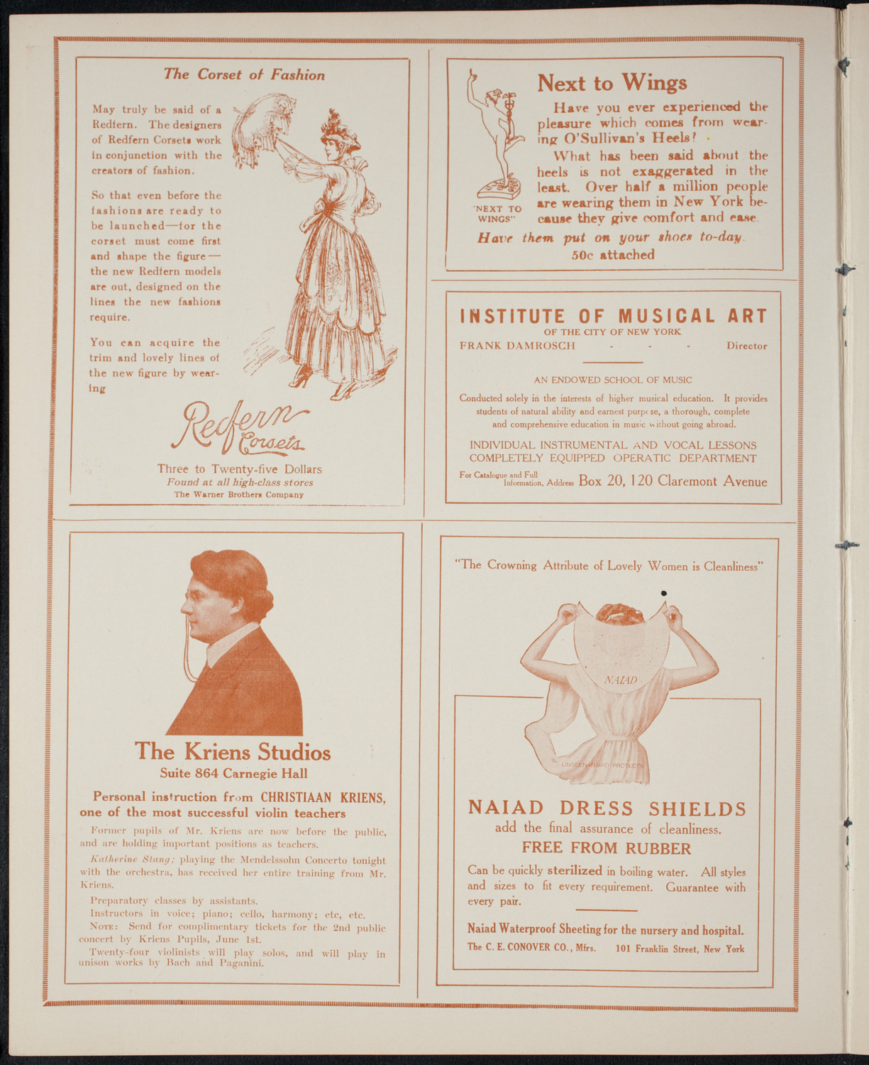 Kriens Symphony Club, April 26, 1915, program page 2