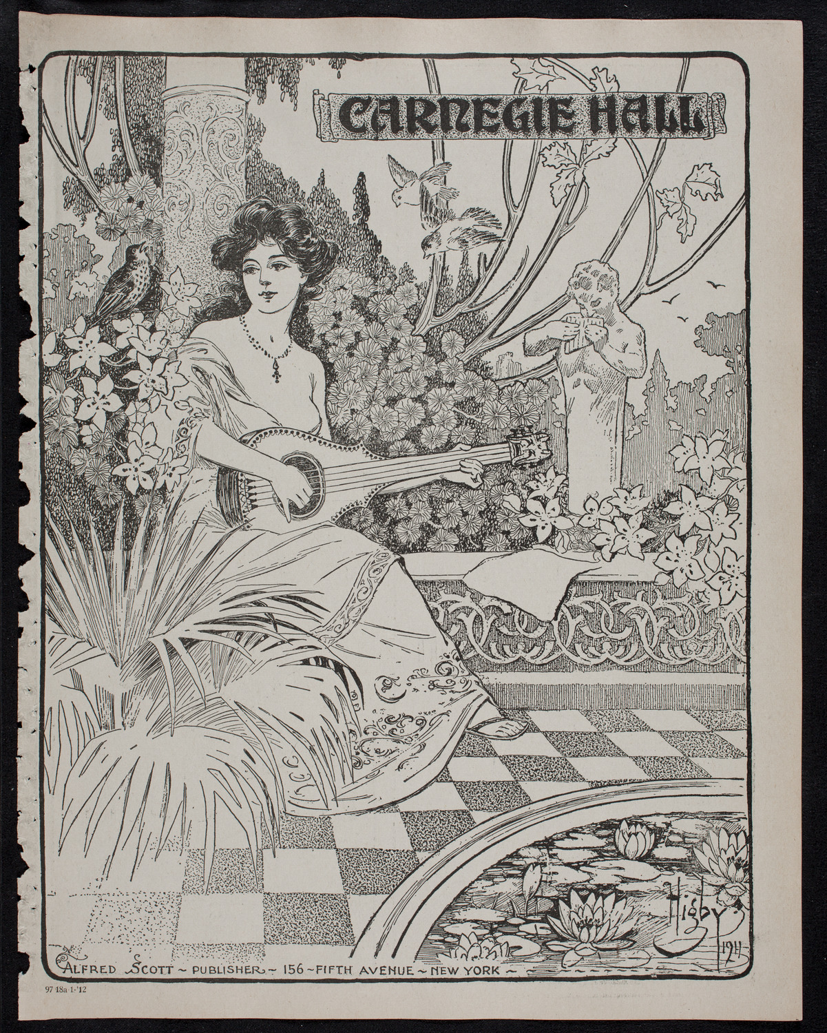 Oscar Seagle, Tenor, January 18, 1912, program page 1