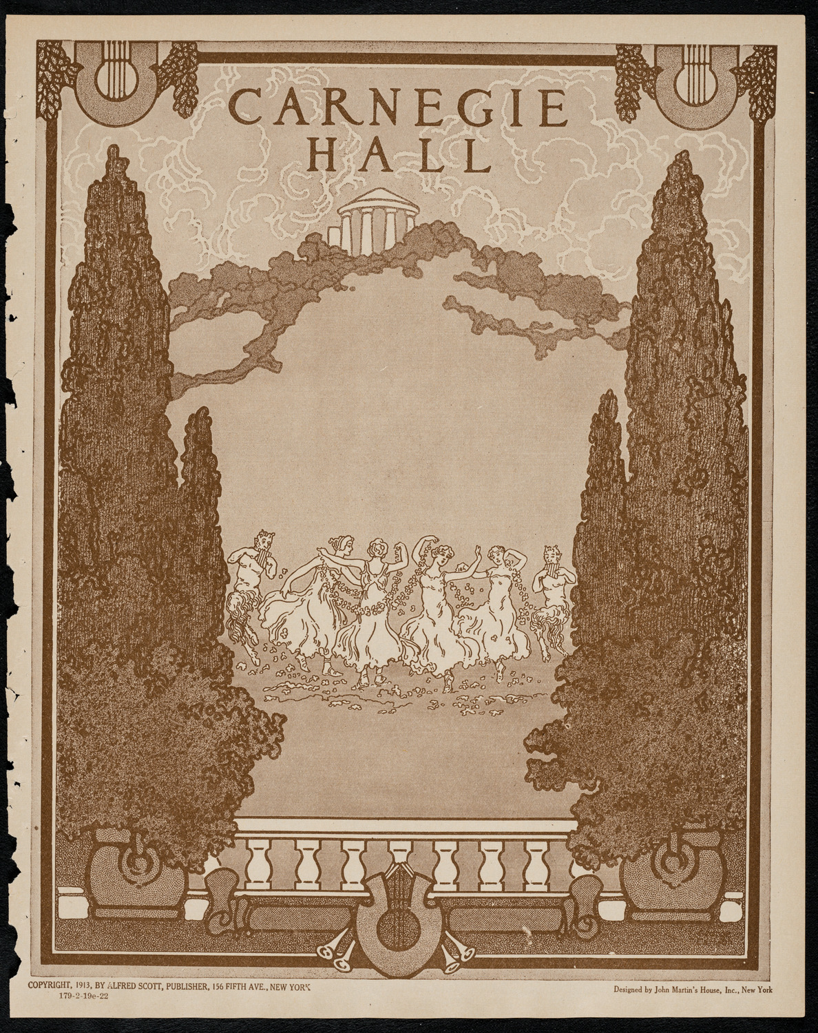 Jewish Ministers Cantors Association of America, February 19, 1922, program page 1