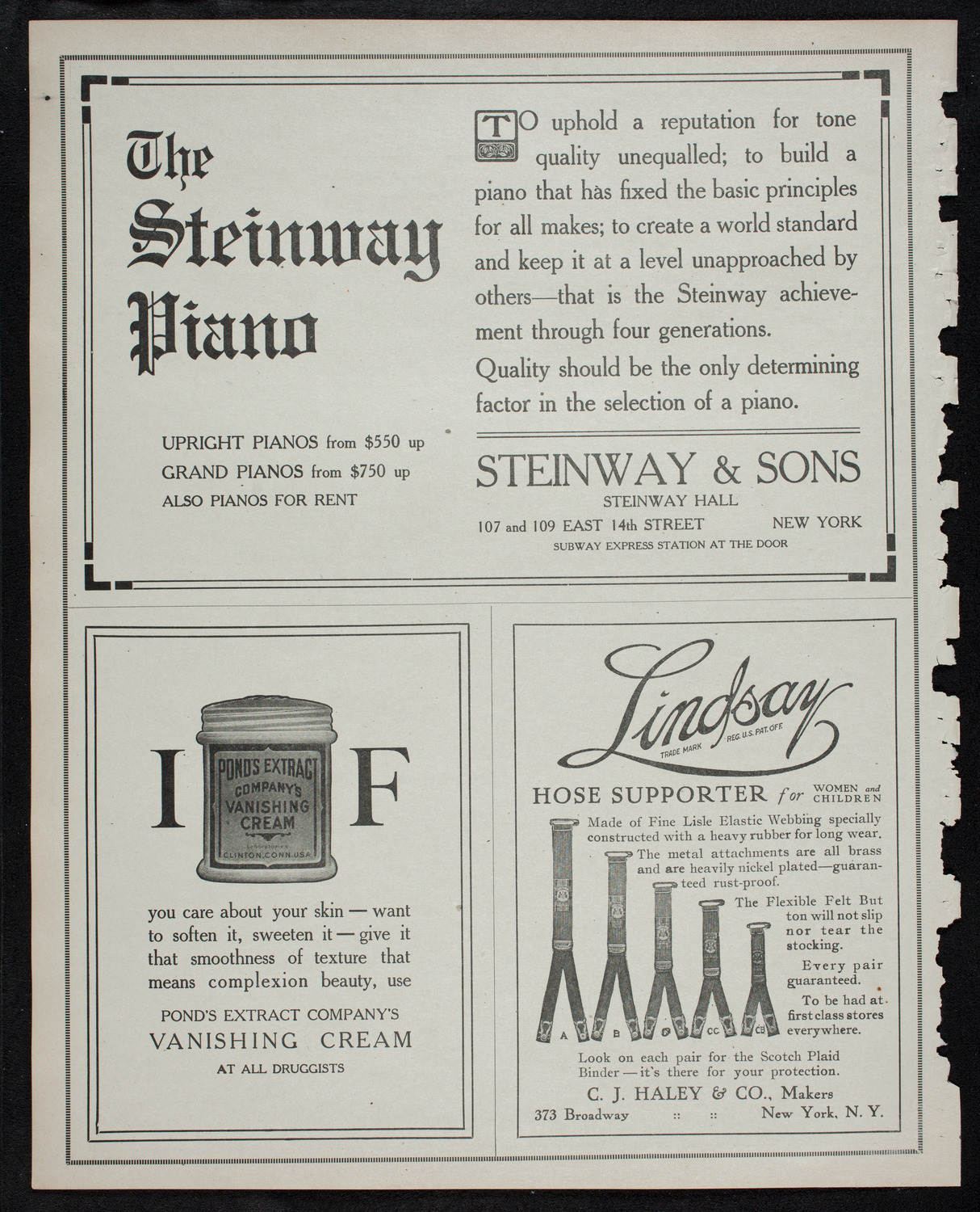 Boston Symphony Orchestra, December 5, 1912, program page 4