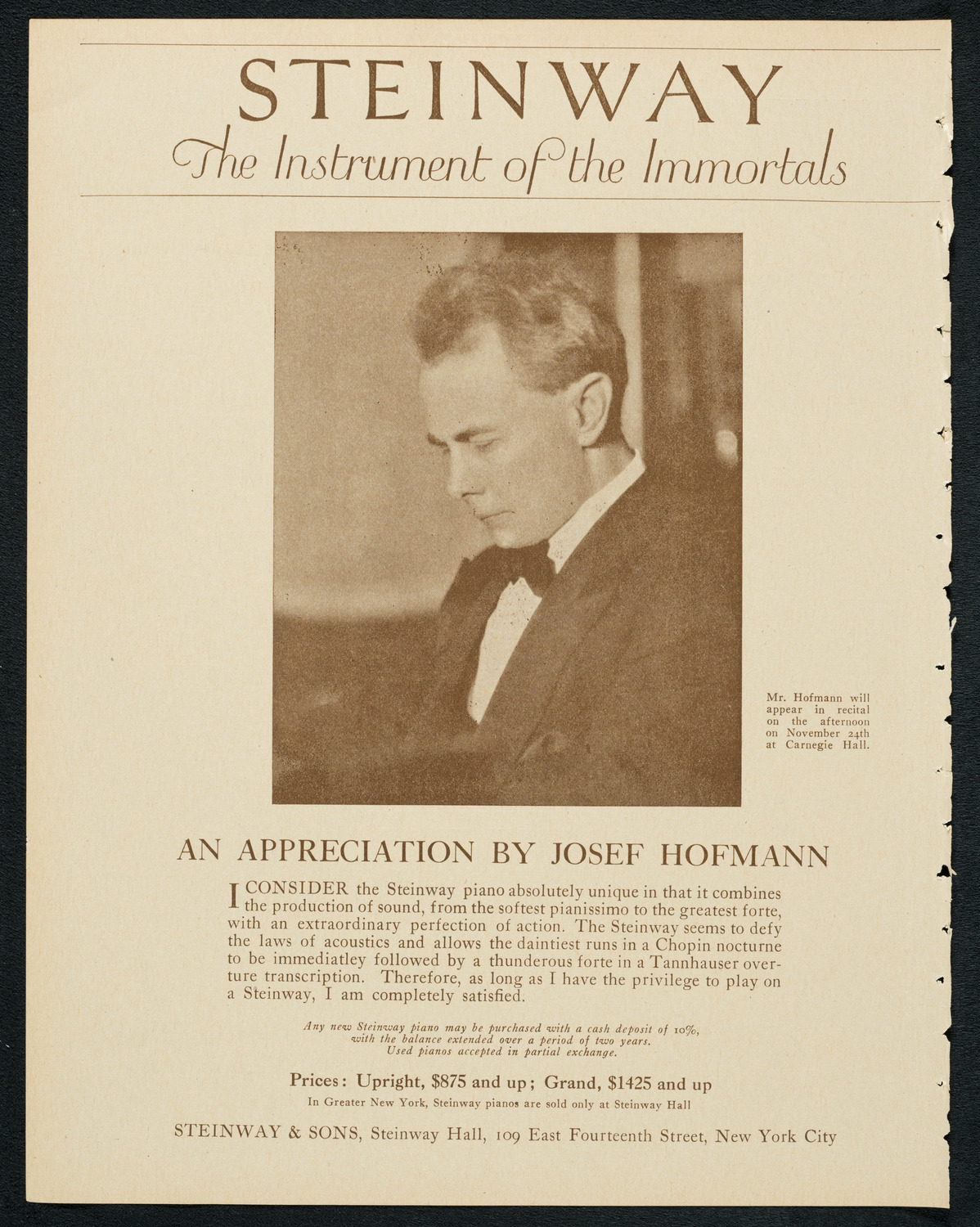 Sophie Braslau, Contralto, October 28, 1923, program page 4