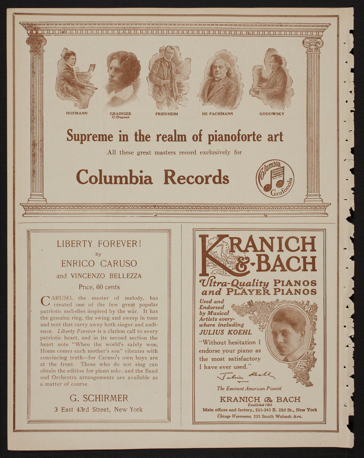 Nikolai Sokoloff Orchestral Concert, May 17, 1918, program page 6