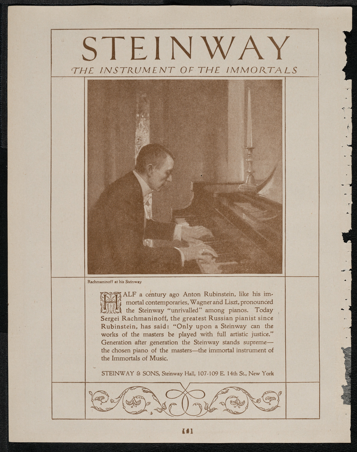 The Irish Musical Society, April 17, 1921, program page 4