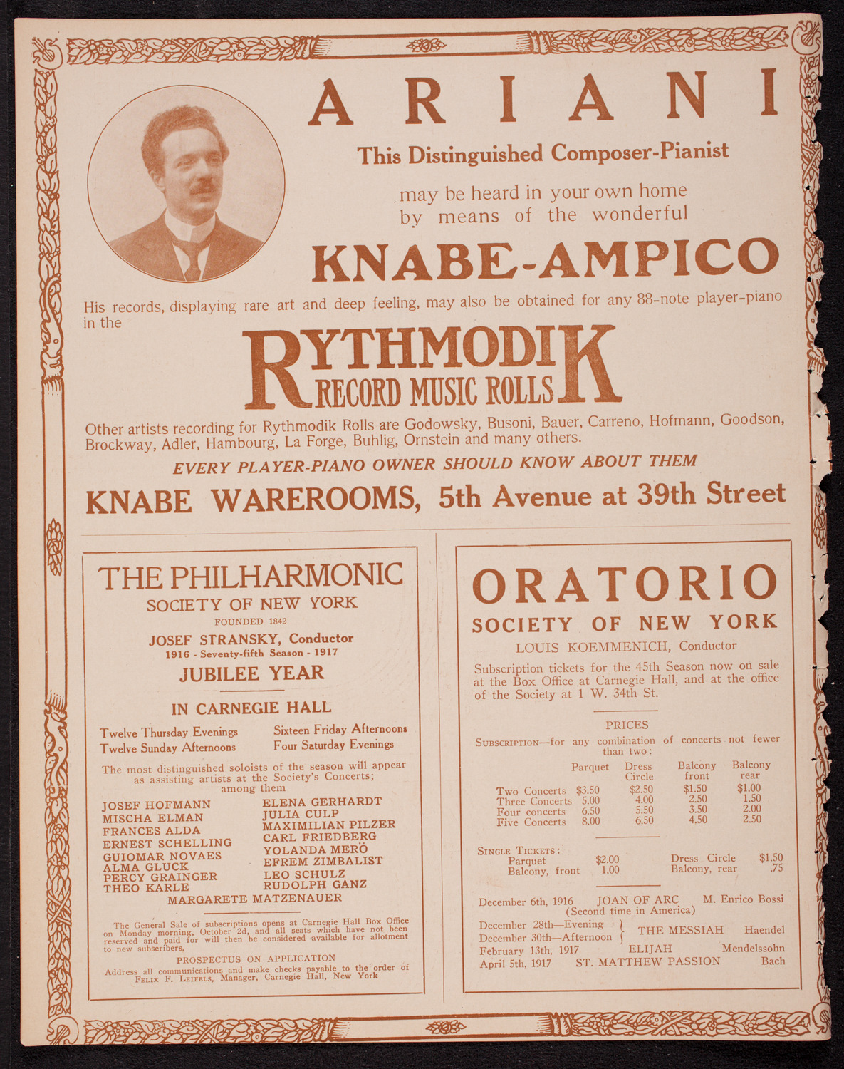 Columbus Day Celebration, October 12, 1916, program page 12