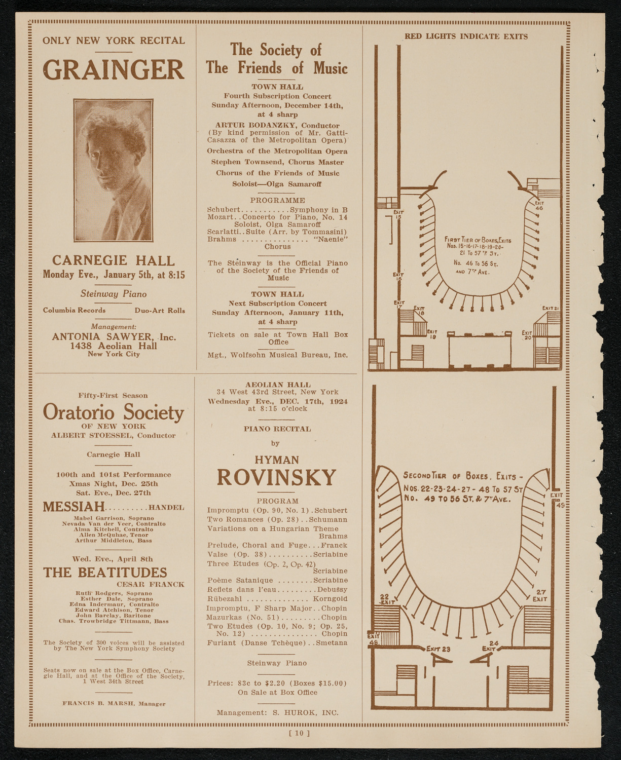 Symphony Concert for Young People, December 13, 1924, program page 10