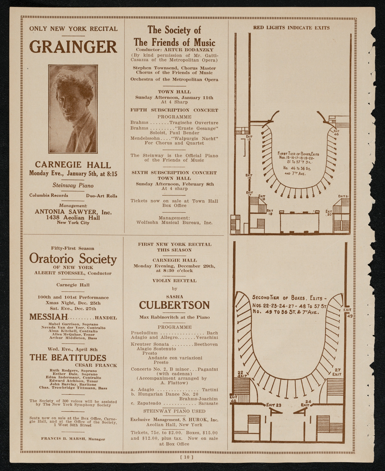 State Symphony Orchestra of New York, December 17, 1924, program page 10