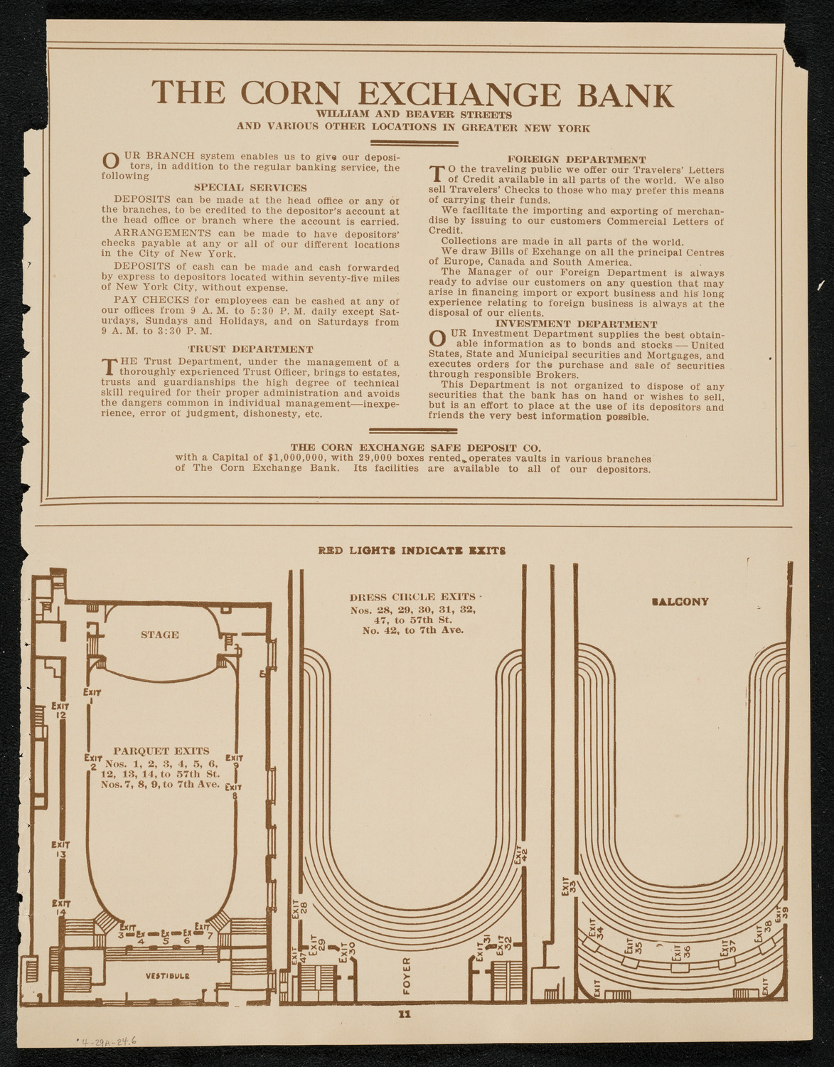 Lecture by Howard Carter, April 29, 1924, program page 11