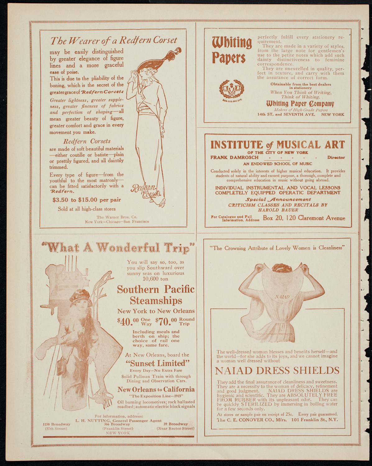 New York Philharmonic, February 26, 1914, program page 2