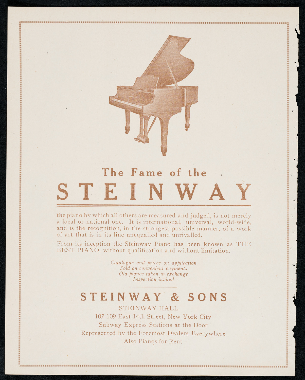 New York Philharmonic, November 18, 1920, program page 4