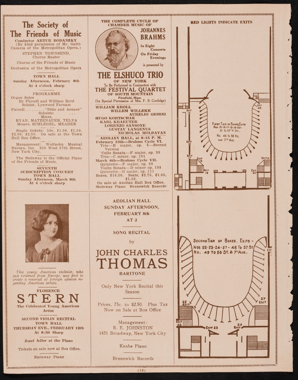 Concert and Benefit for Odd Fellows' Orphan Asylum, February 1, 1925, program page 10