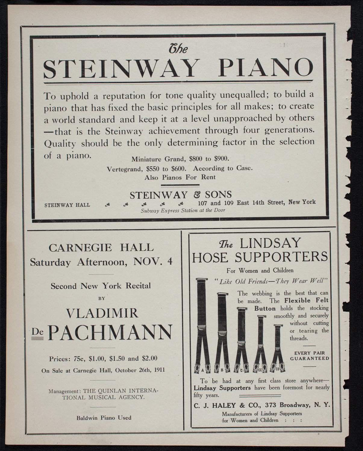 The Civic Forum, October 20, 1911, program page 4