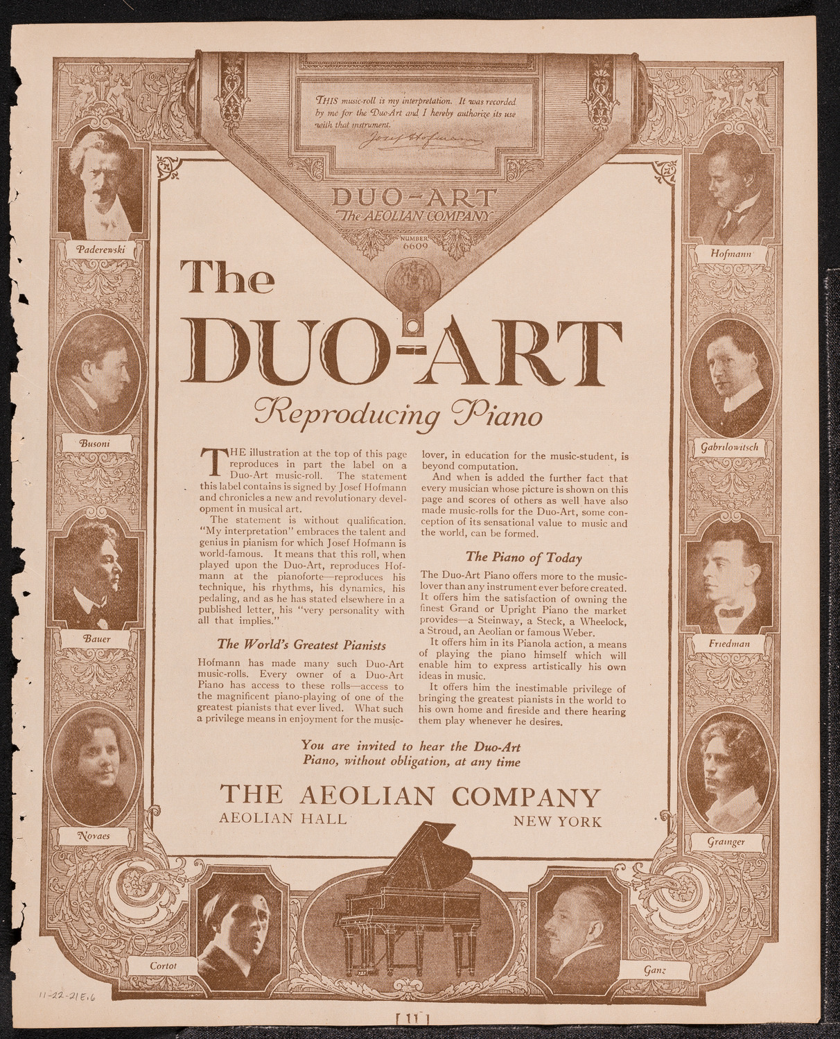 The Open Door—A Negro Pageant with Music, November 22, 1921, program page 11