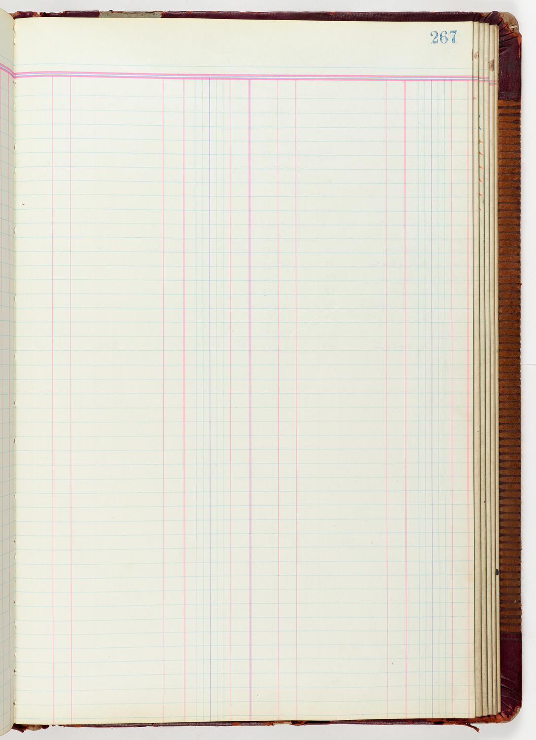 Music Hall Accounting Ledger Journal, volume 6, page 267