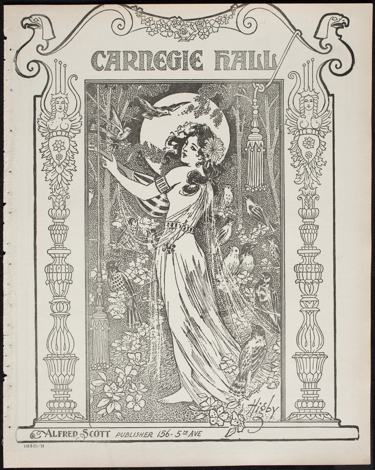 Boston Symphony Orchestra, March 23, 1911, program page 1