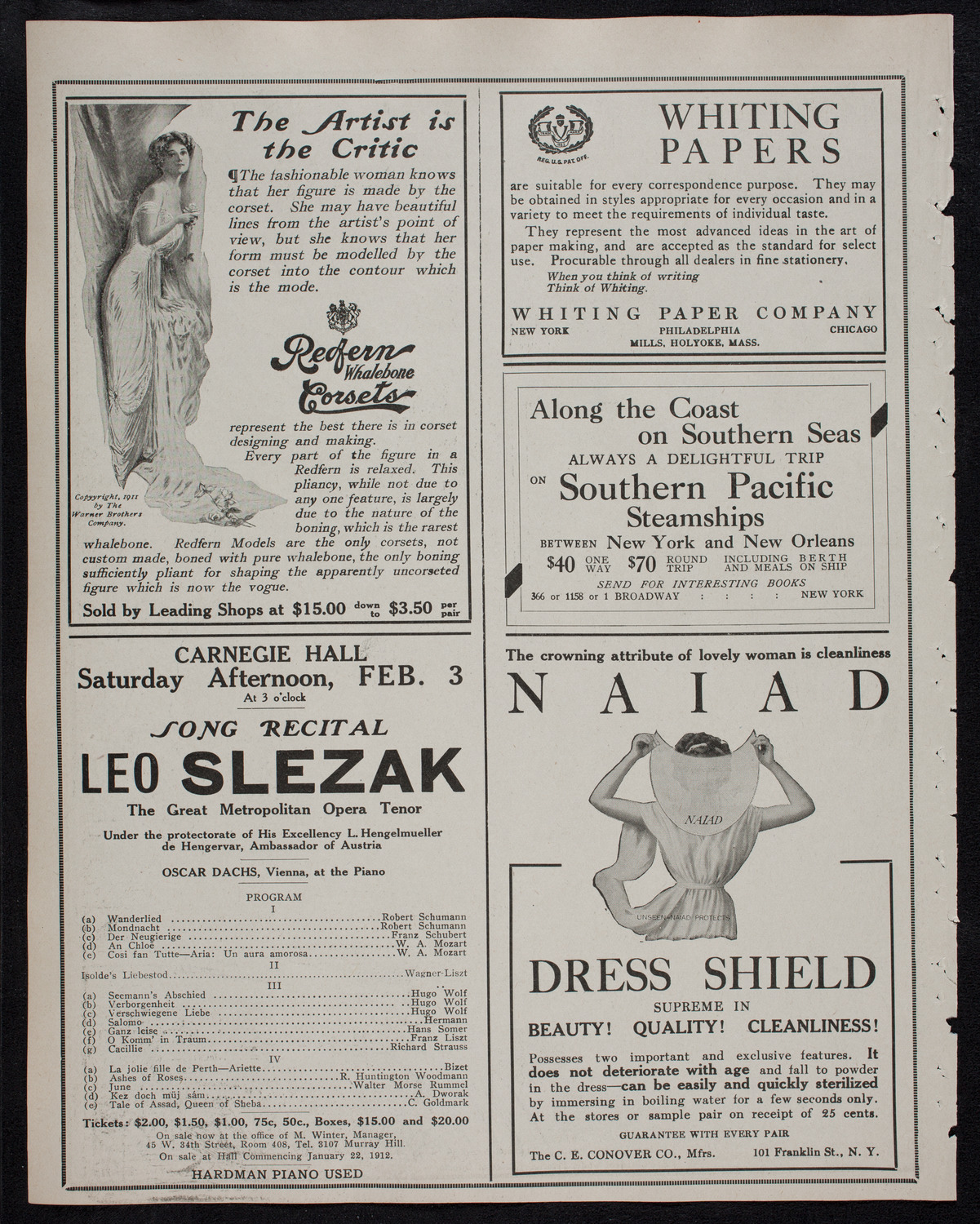 Burton Holmes Travelogue: Buenos Aires, January 28, 1912, program page 2