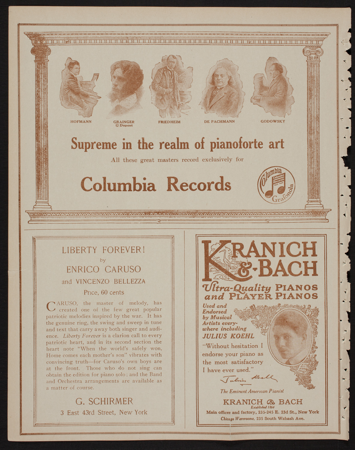 Lecture by Sergeant Ruth Farnam, May 24, 1918, program page 6