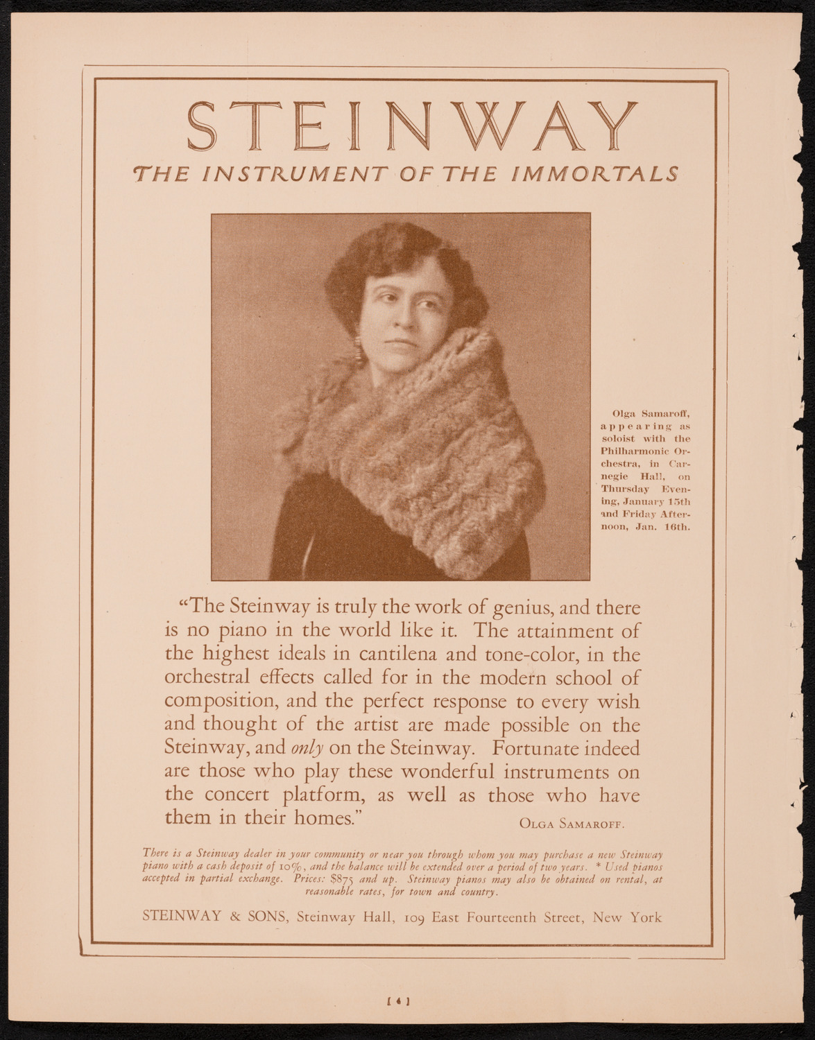 Symphony Concert for Young People, January 10, 1925, program page 4