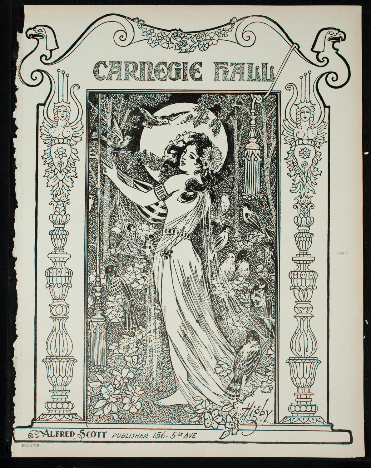 New York Philharmonic, November 4, 1910, program page 1