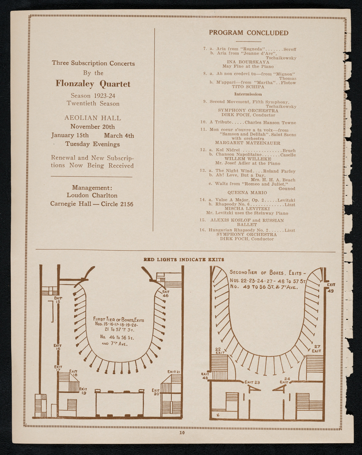 Benefit: Veteran's Mountain Camp, June 3, 1923, program page 10