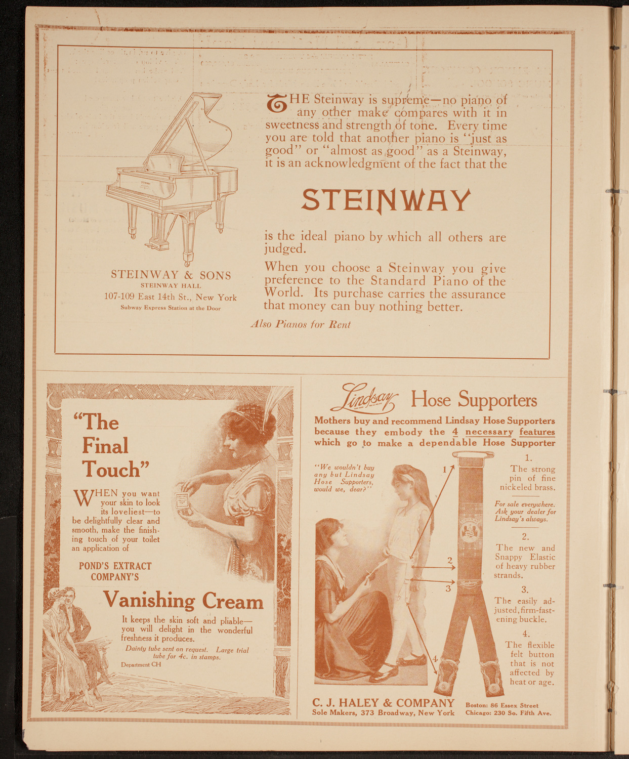 New York Philharmonic, October 29, 1914, program page 4