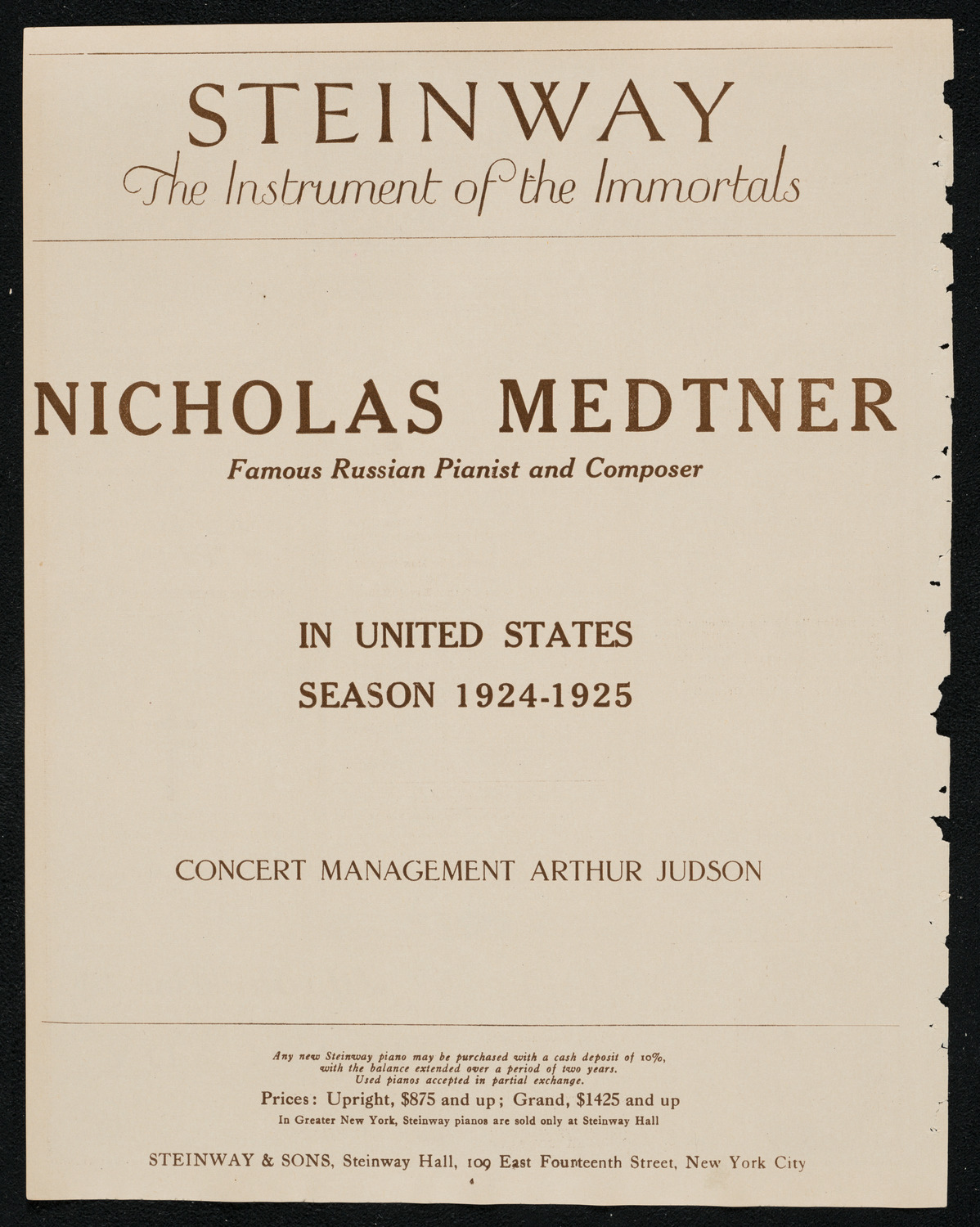 Reinald Werrenrath, Baritone, February 12, 1924, program page 4