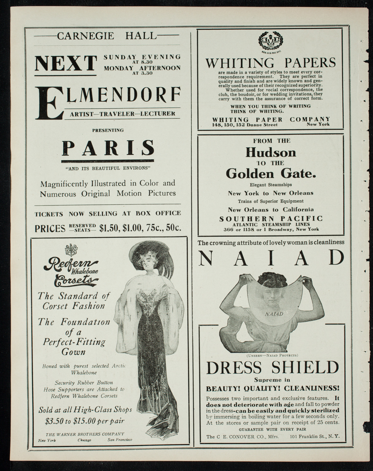 Boston Symphony Orchestra, December 8, 1910, program page 2