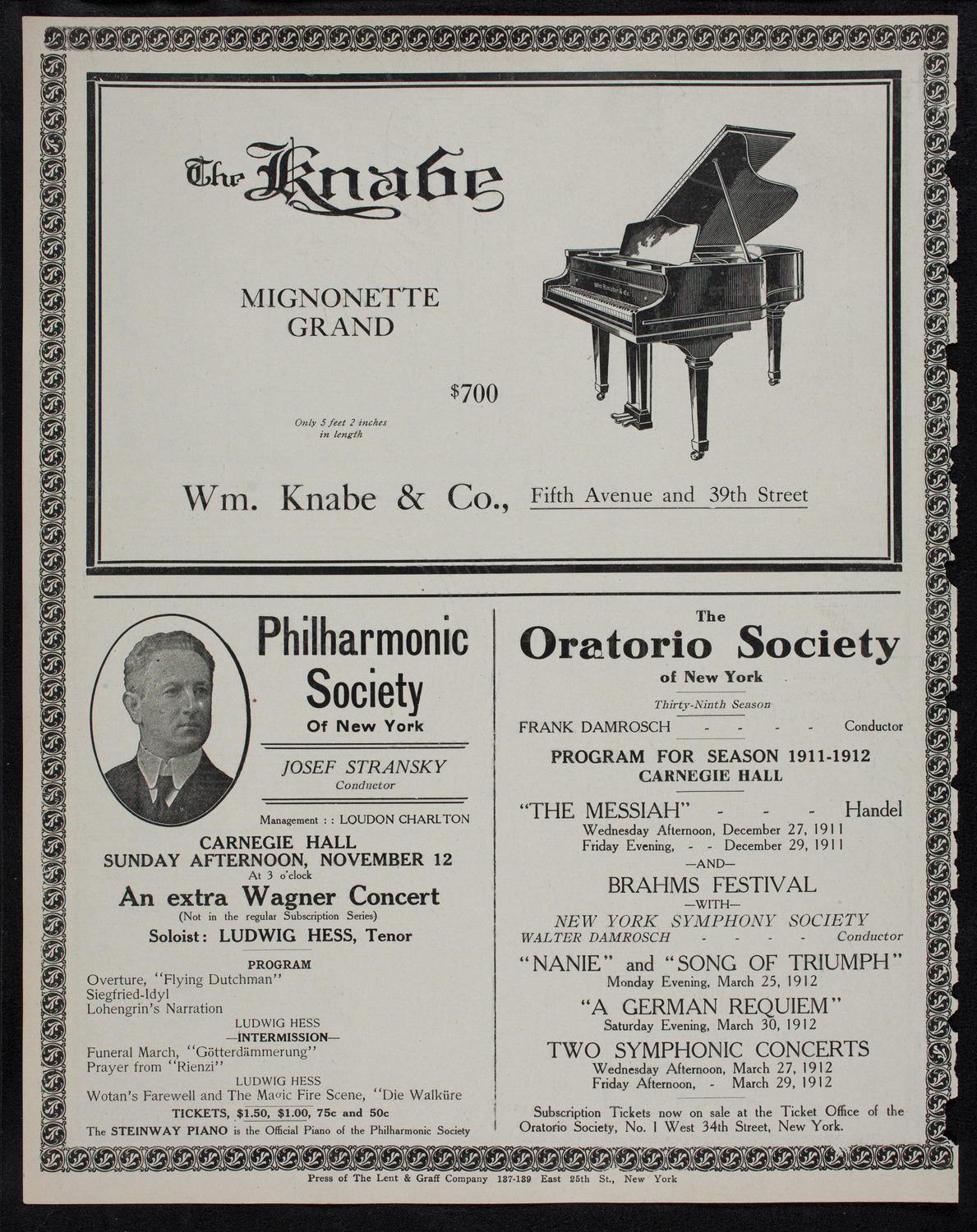 Meeting: The Gaelic League of Ireland, November 10, 1911, program page 12