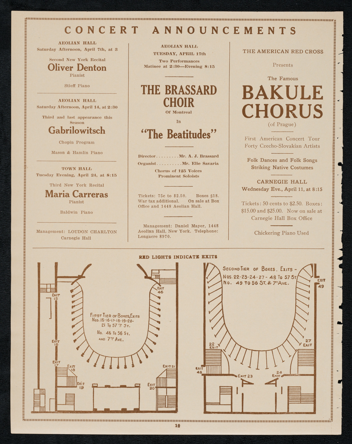 Boston Symphony Orchestra, April 5, 1923, program page 10