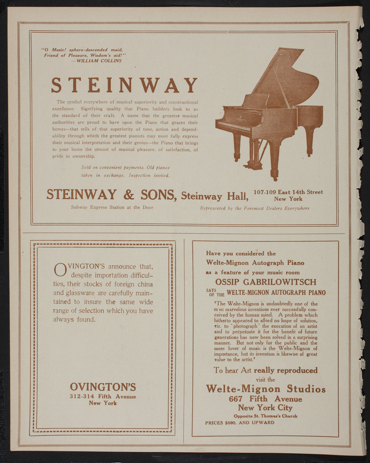 New York Symphony Orchestra, January 5, 1918, program page 4