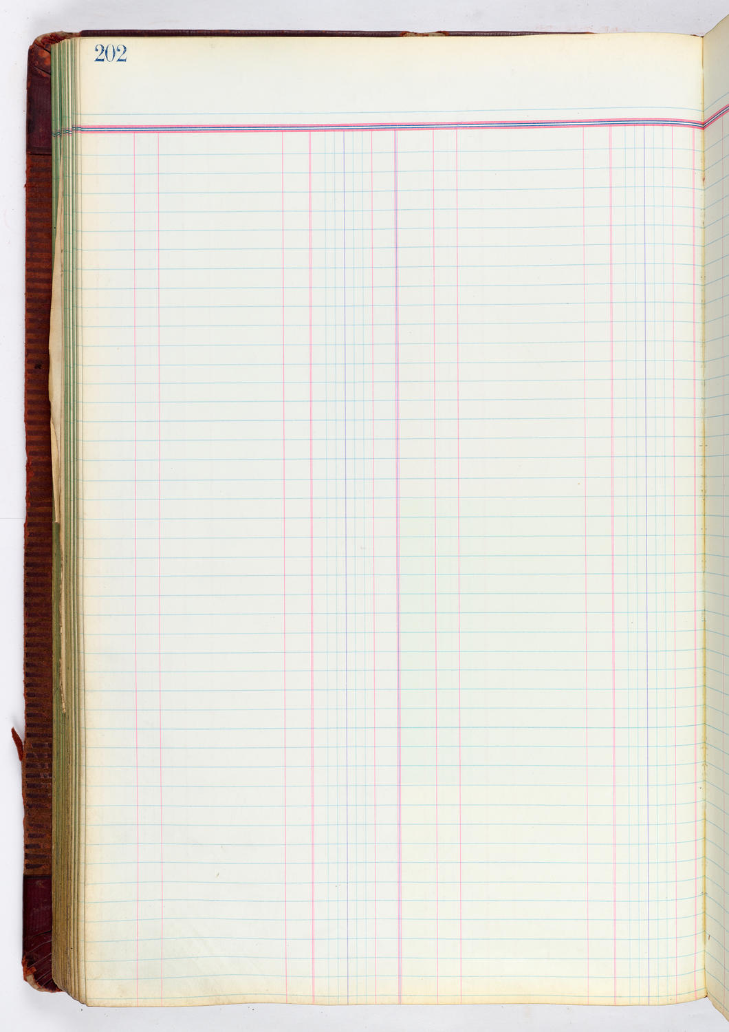 Music Hall Accounting Ledger, volume 4, page 202