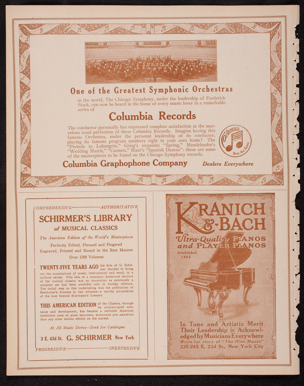 New York Philharmonic, November 10, 1916, program page 6