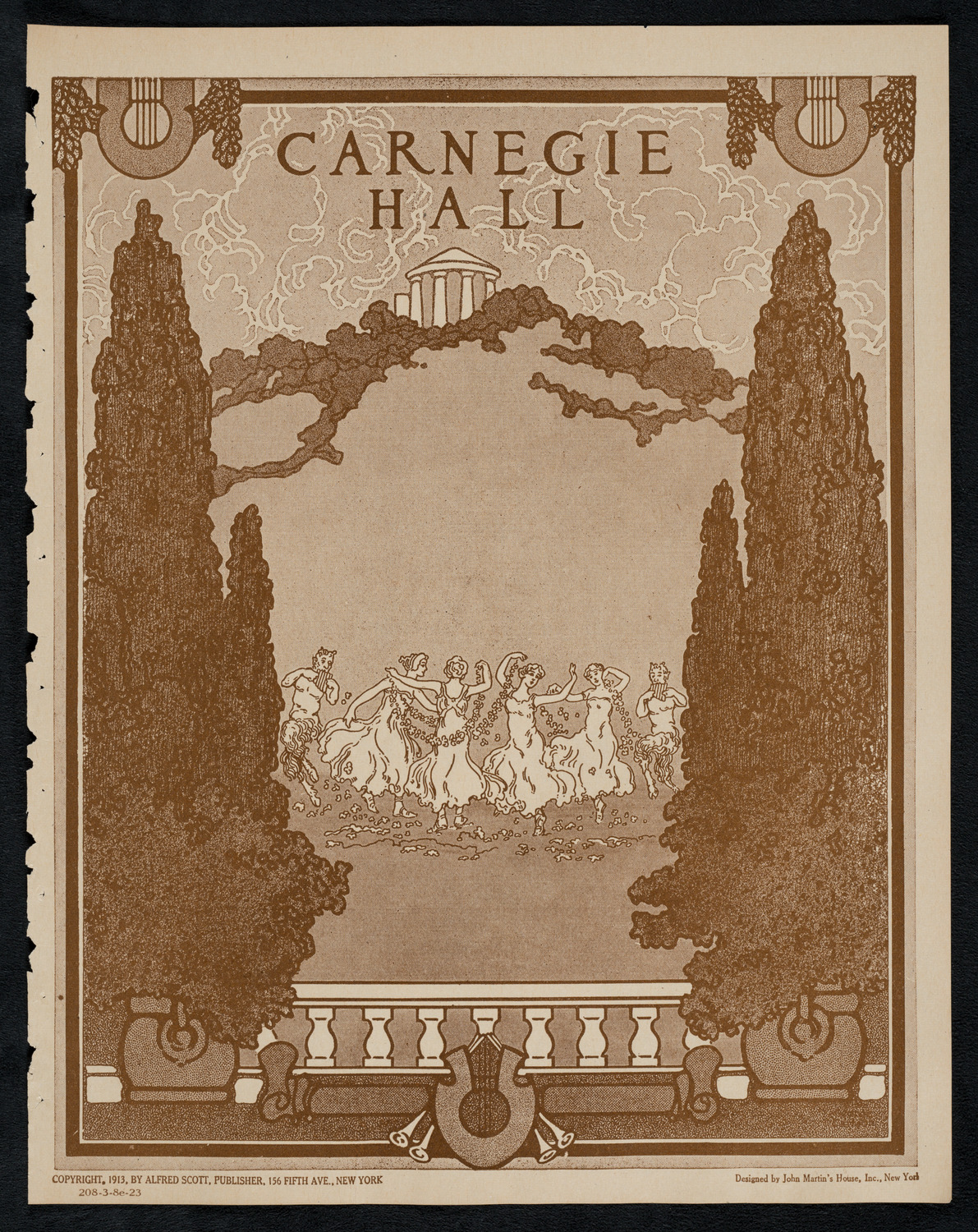 New York Philharmonic, March 8, 1923, program page 1