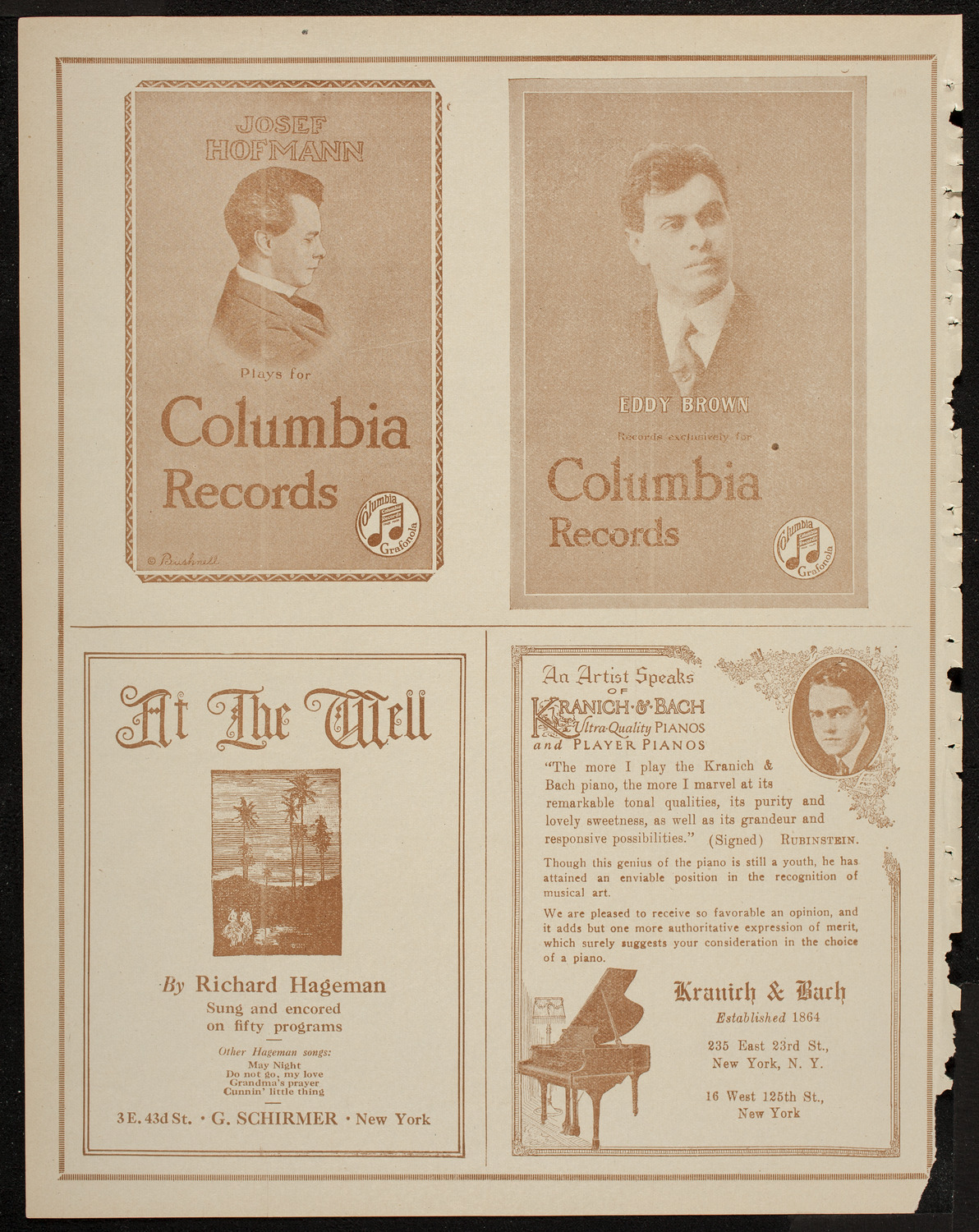 St. Mark's Methodist Episcopal Choir, May 24, 1920, program page 6
