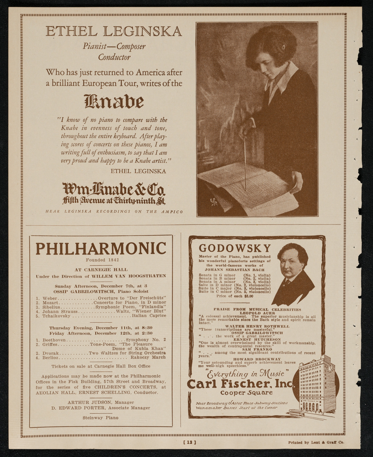 Symphony Concert for Young People, December 6, 1924, program page 12