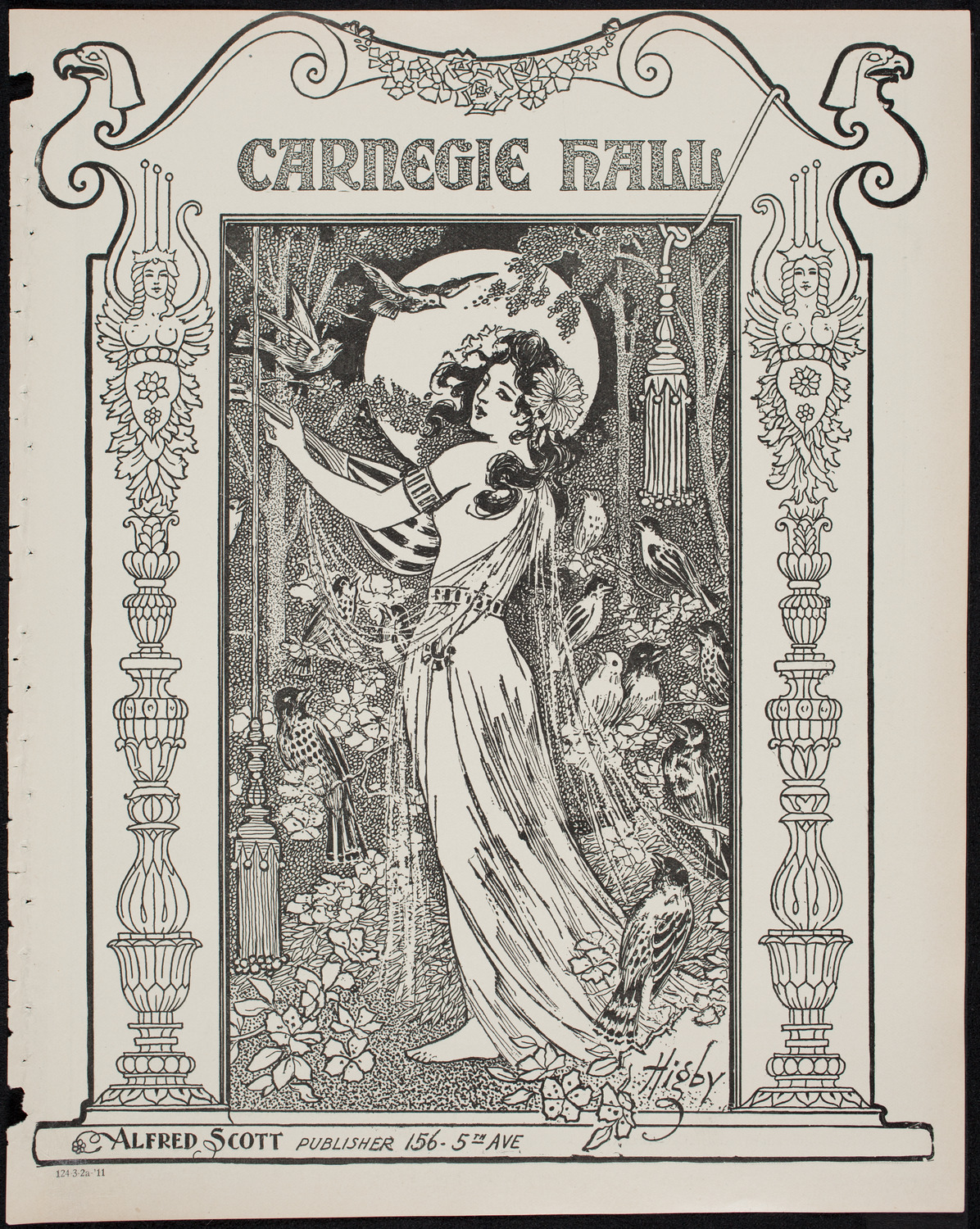 Isadora Duncan, Dancer, with the New York Symphony Orchestra, March 2, 1911, program page 1