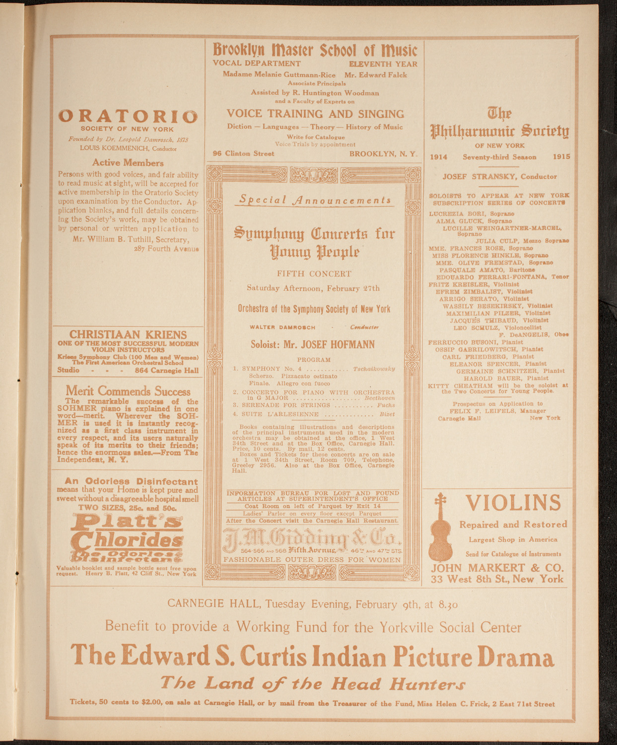 Burton Holmes Travelogue: Germany and Austria, February 8, 1915, program page 9