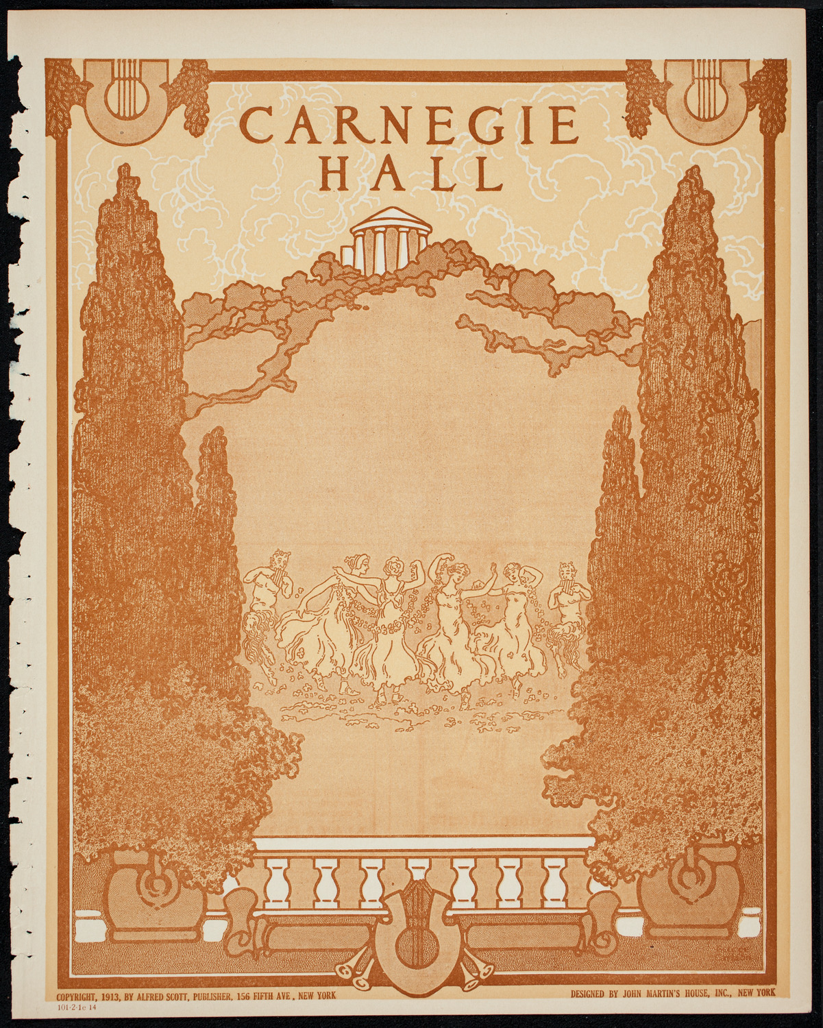 Burton Holmes Travelogue: China in 1913, February 1, 1914, program page 1