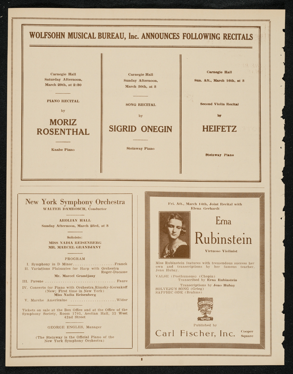 Music and Art Lovers' Club, March 12, 1924, program page 8