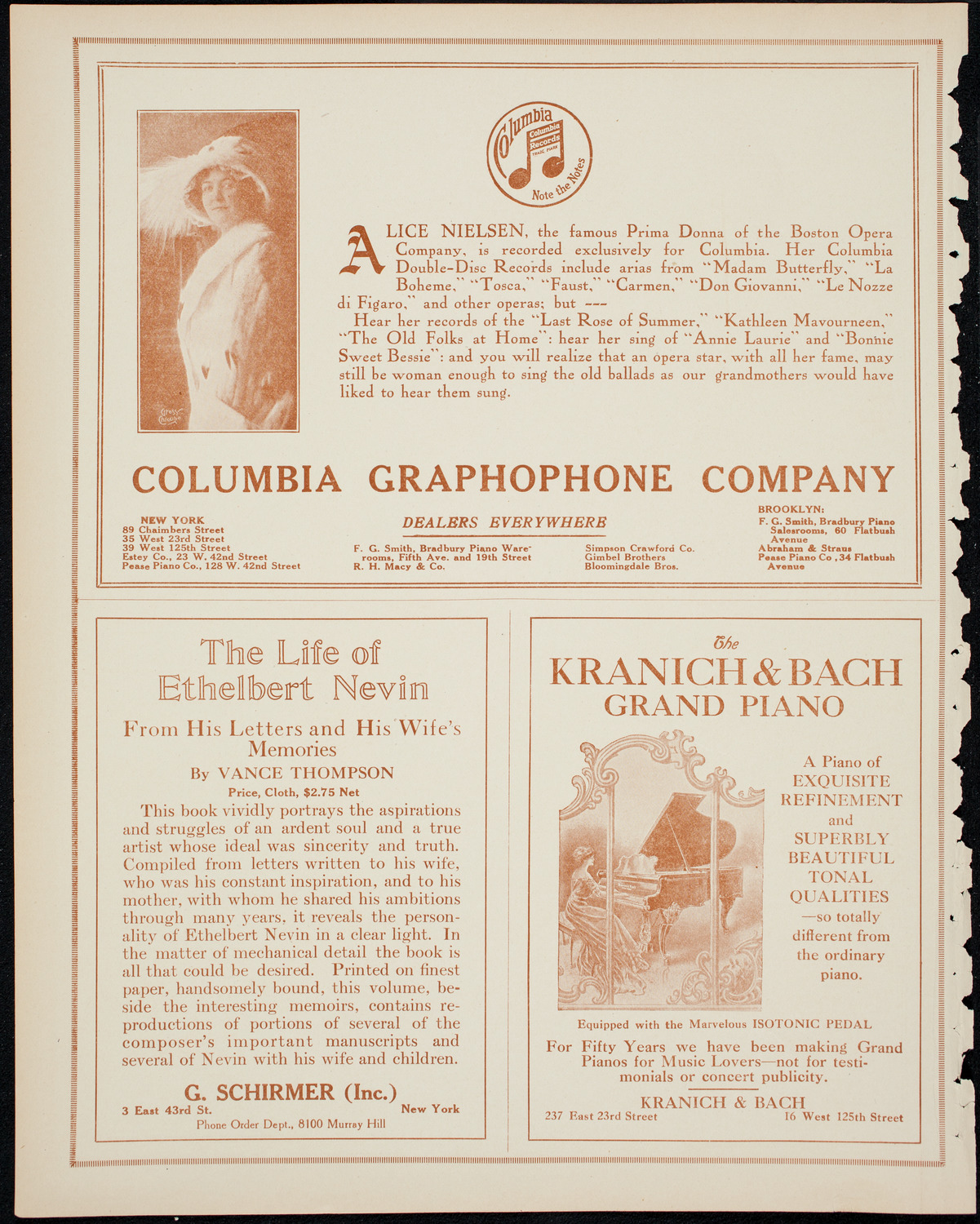 Philadelphia Orchestra, January 21, 1914, program page 6