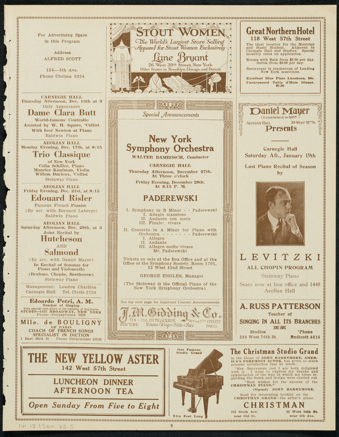 Symphony Concert for Young People, December 15, 1923, program page 9