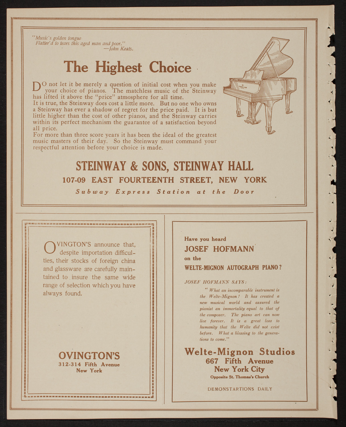 Meeting: Girls' Patriotic Service League, February 25, 1918, program page 4