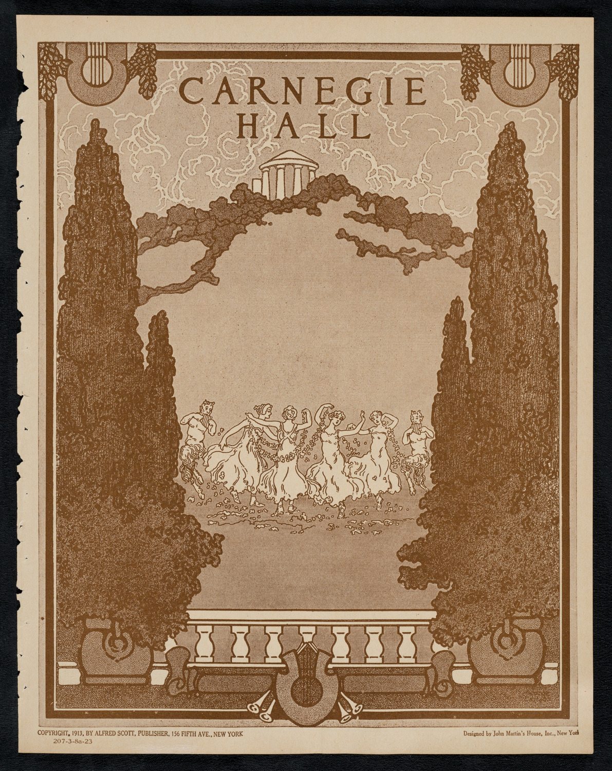 New York Symphony Orchestra, March 8, 1923, program page 1