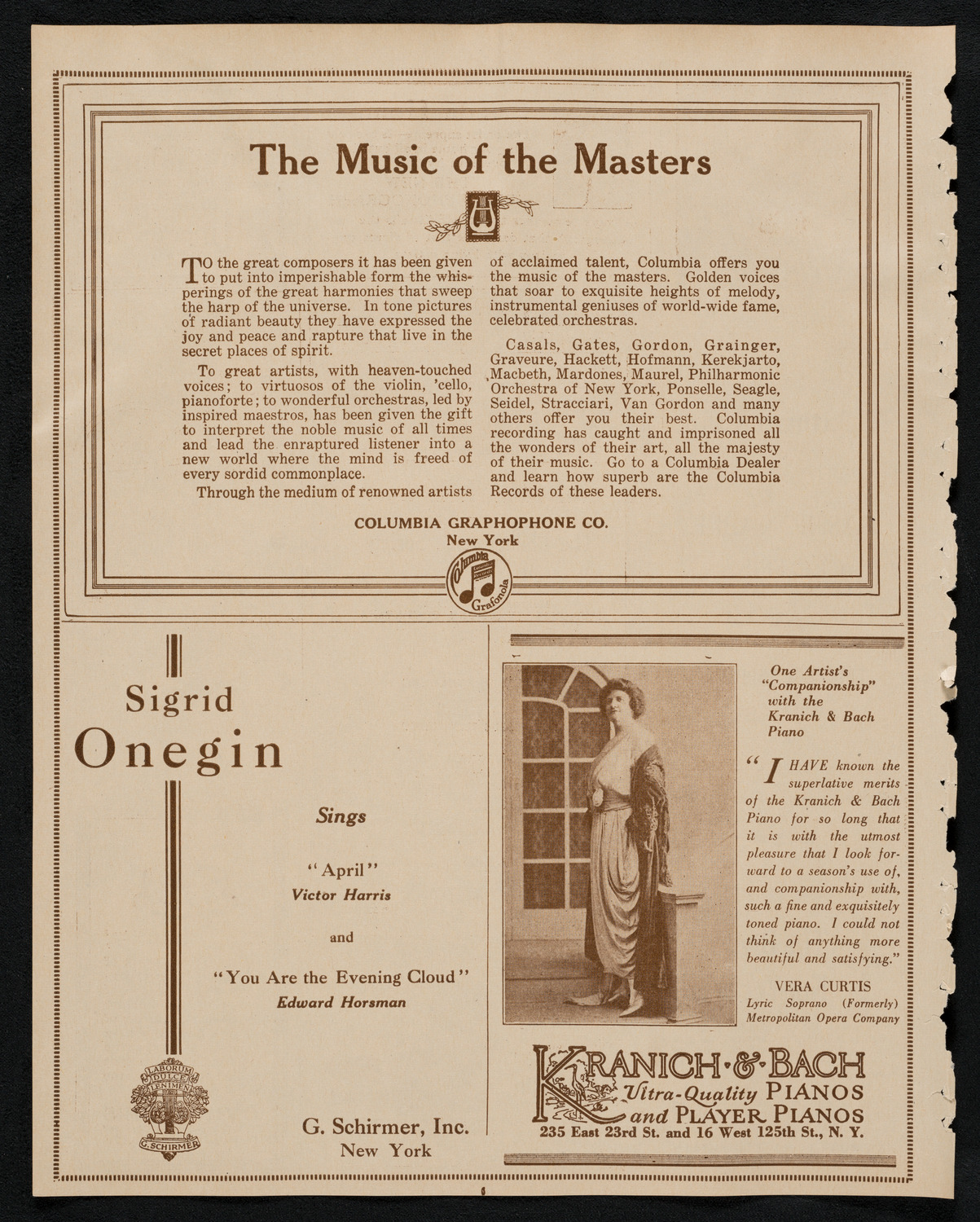 New York Philharmonic, February 11, 1923, program page 6