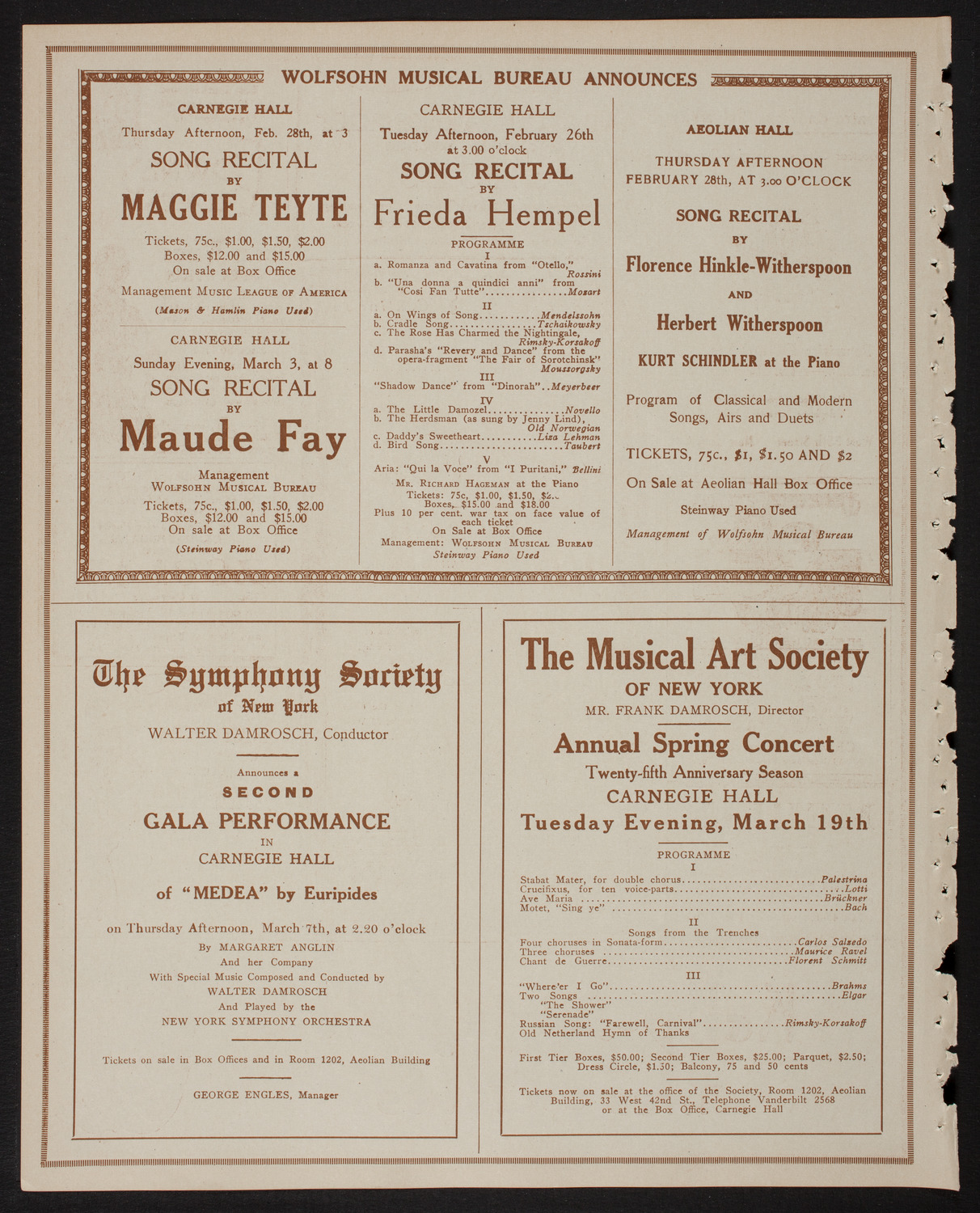 Symphony Concert for Young People, February 23, 1918, program page 8