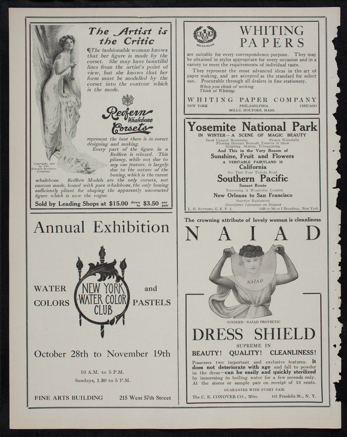 Efrem Zimbalist, Violin, November 10, 1911, program page 2