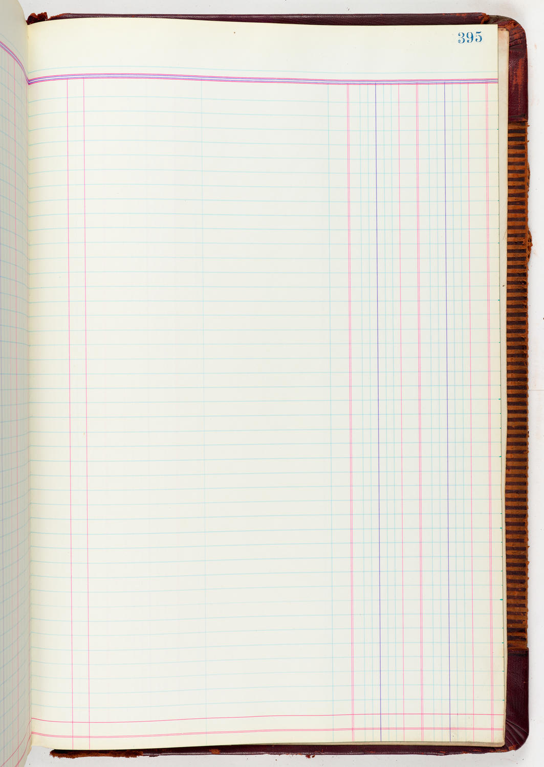 Music Hall Accounting Ledger, volume 5, page 395