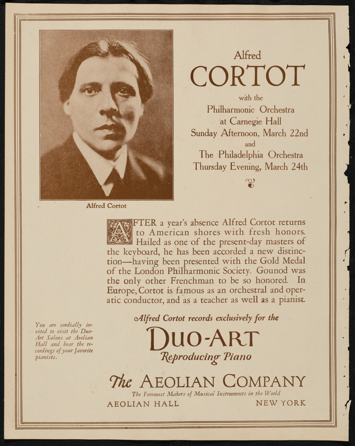 Philadelphia Orchestra, March 24, 1925, program page 2