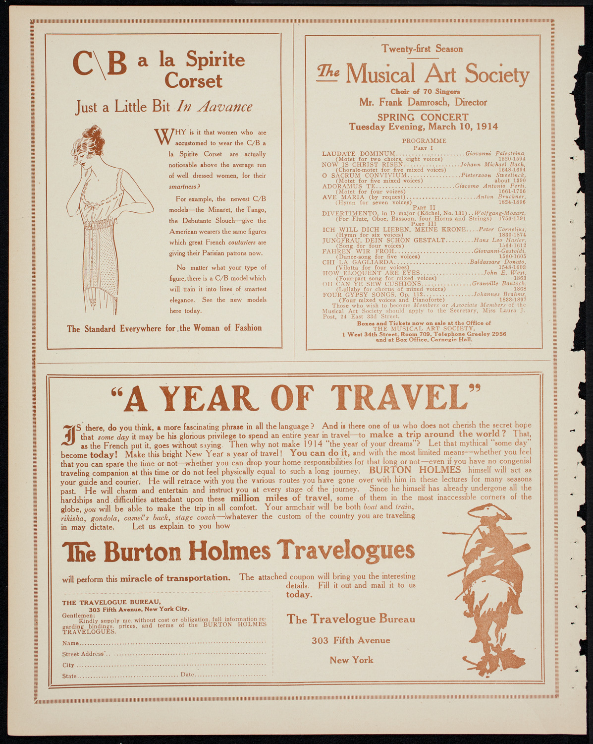 Burton Holmes Travelogue: Egypt and the Nile, March 1, 1914, program page 8