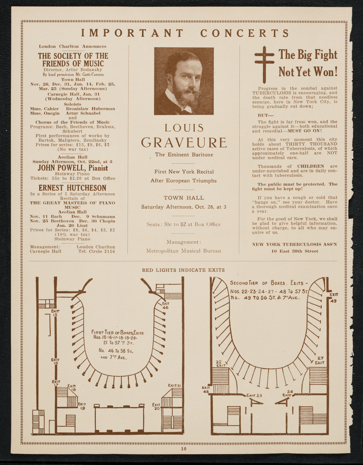 Isadora Duncan, Dancer, with Orchestra, October 14, 1922, program page 10