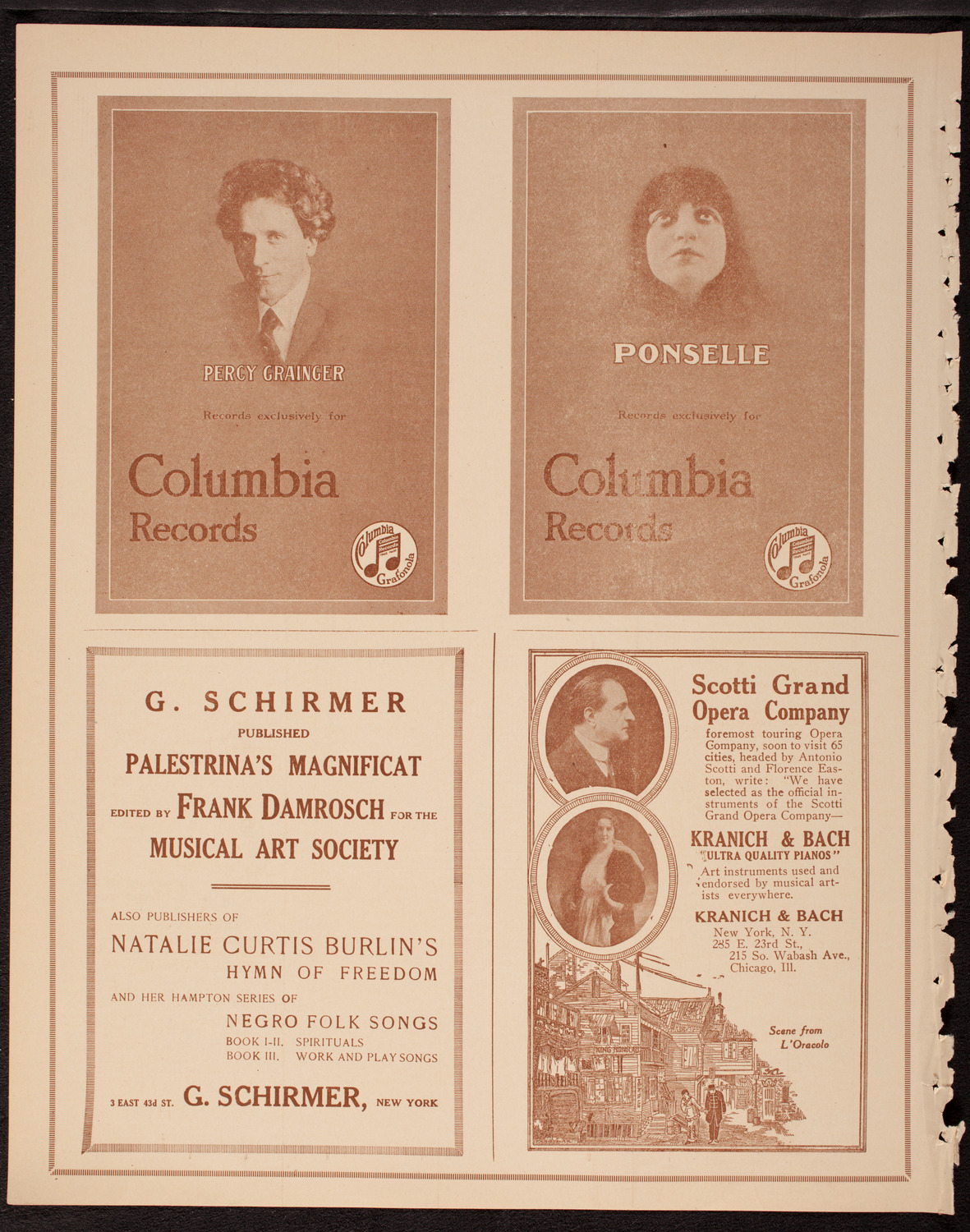 Musical Art Society of New York, December 16, 1919, program page 6